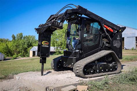 mini skid steer with breaker|jackhammer attachment for skid steer.